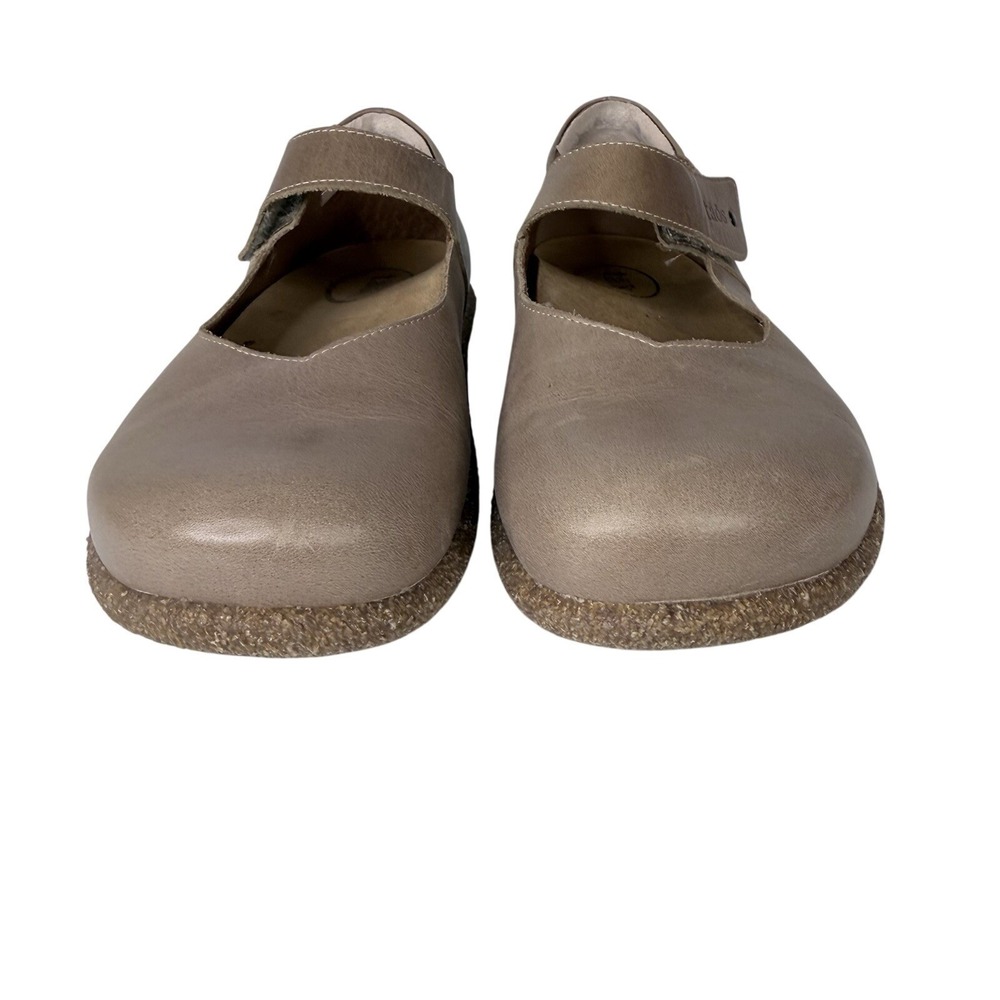 Taos Ultimate Mary Jane Shoes Leather Beige Tan EUR 40 US 9-9.5 - Picture 3 of 11